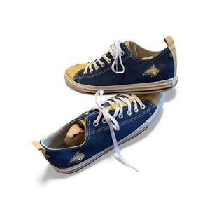 Montana State University BOBCAT Low Profile Converse  Style Sneakers 💙💛